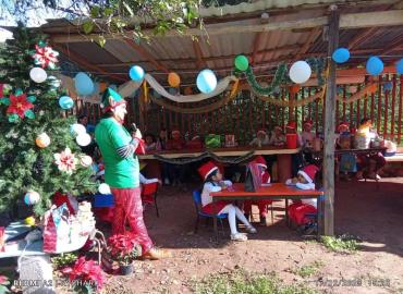 Realizaron convivio para niños de Las Ciruelas