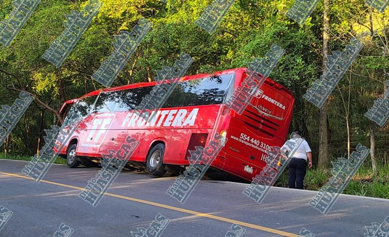 Autobús se accidentó