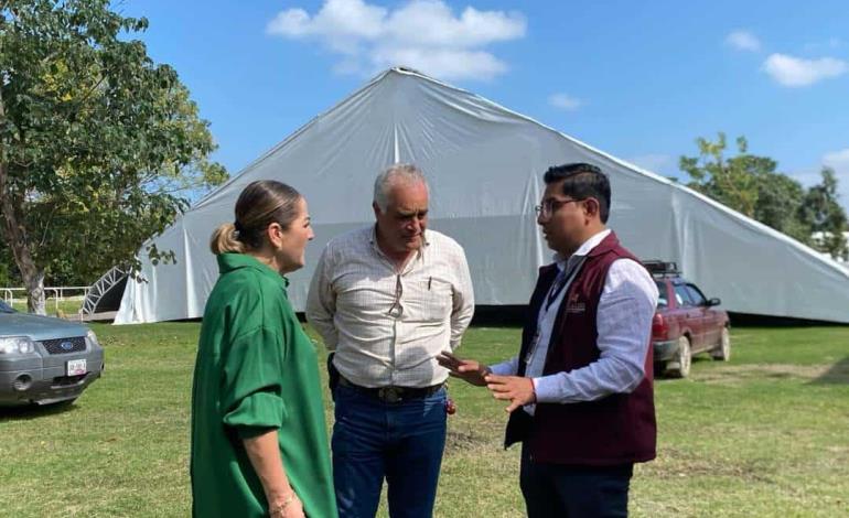 Supervisaron  instalaciones de la Feria en Orizatlán