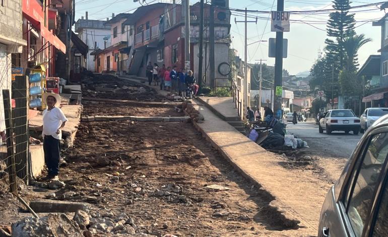 Avanzan obras de rehabilitación en Tlanchinol