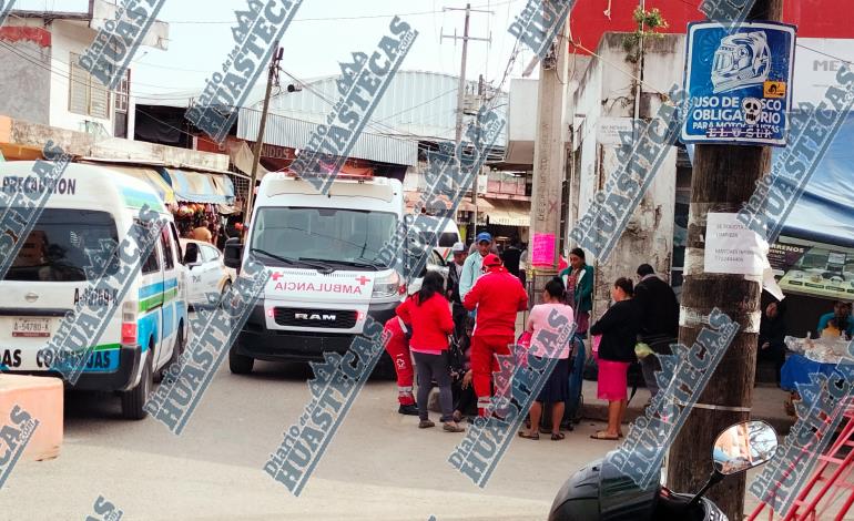 Mujer se desmayó en plena vía publica 