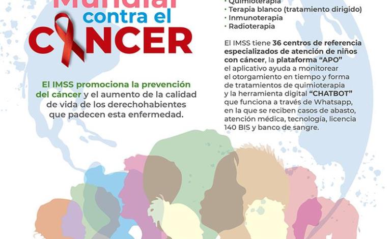 Conmemora IMSS Hidalgo Día Mundial Contra el Cáncer