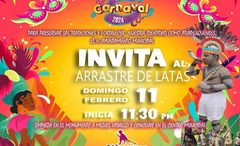 Invitan al arrastre de latas en Atlapexco