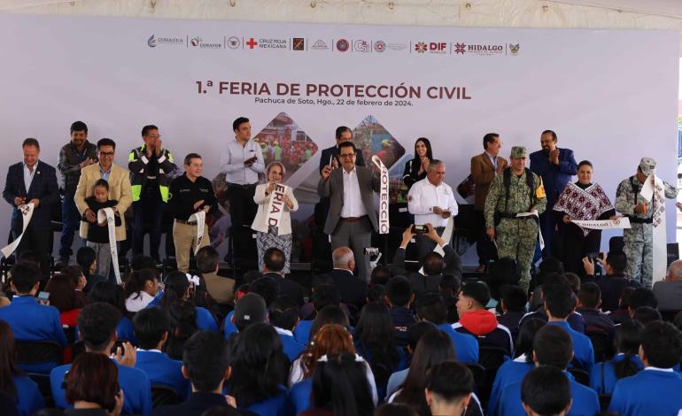 Se realiza Primera Feria de Protección Civil en Hidalgo