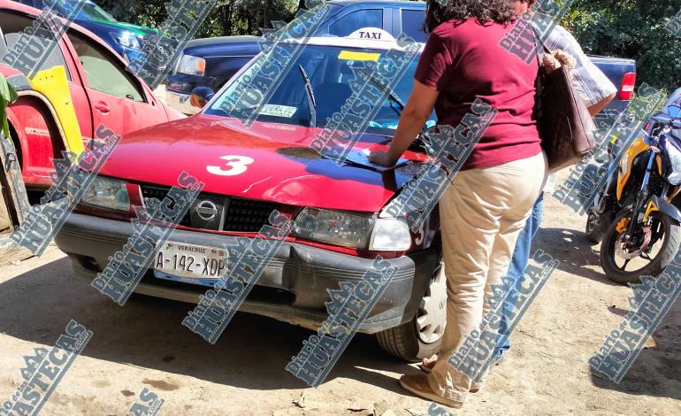 Taxi embistió a motociclista