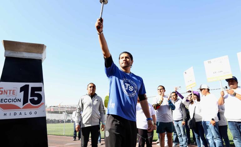 Inauguraron actividades deportivas, artísticas y culturales del magisterio hidalguense