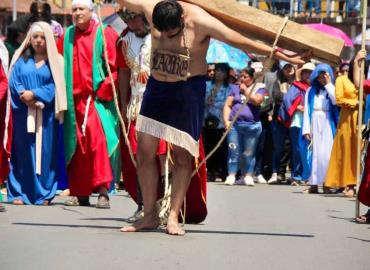 Representaron la Pasión de Cristo