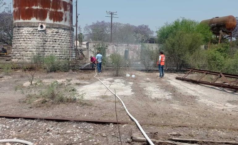 Incendio en antiguos Talleres del ferrocarril