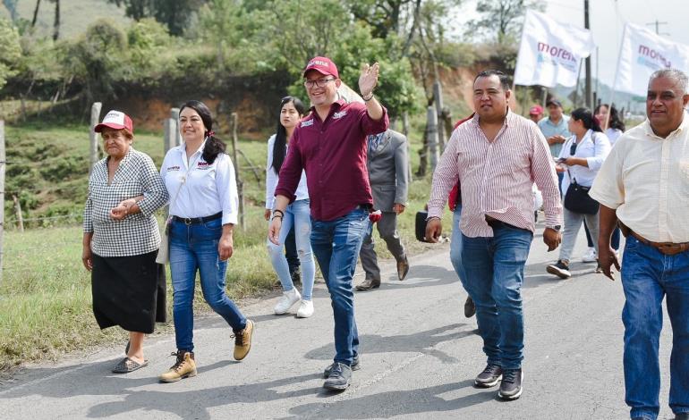 En Tlanchinol y todo el Distrito 03 vamos a ganar": Julián Nochebuena