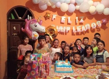 Celebran en grande a la pequeña Dulce Evelyn