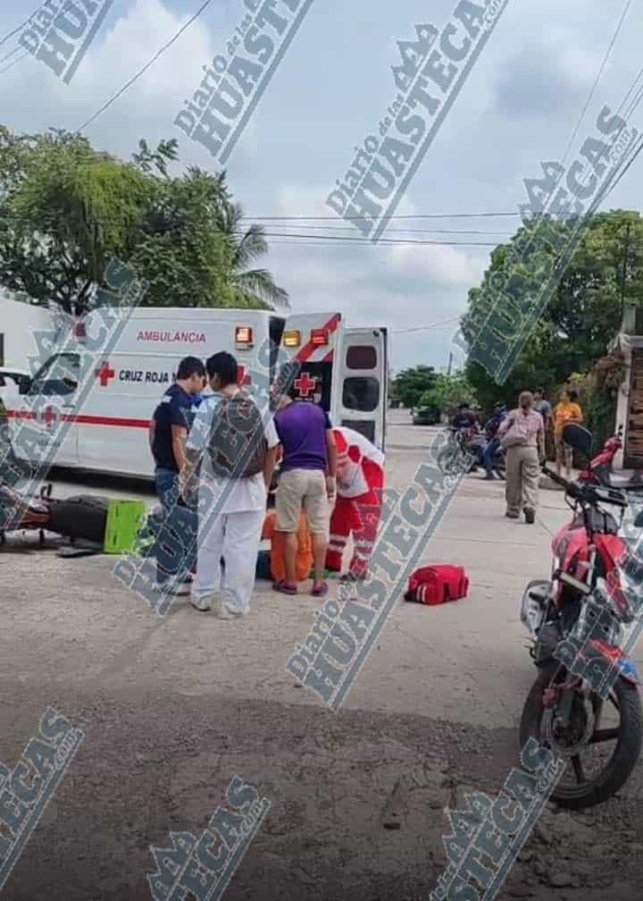 Choque de motos dejó un lesionado