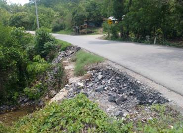 Desgajamiento de la carretera Providencia – Tampacán