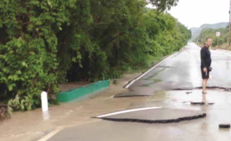 Carretera destrozada  