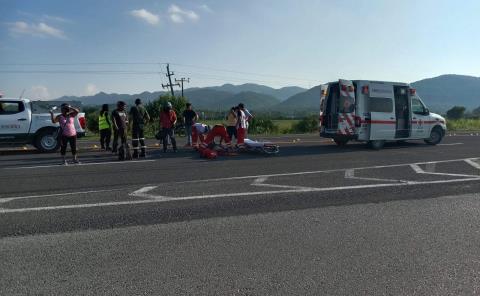 LESIONADOS 2 MOTOCICLISTAS     
