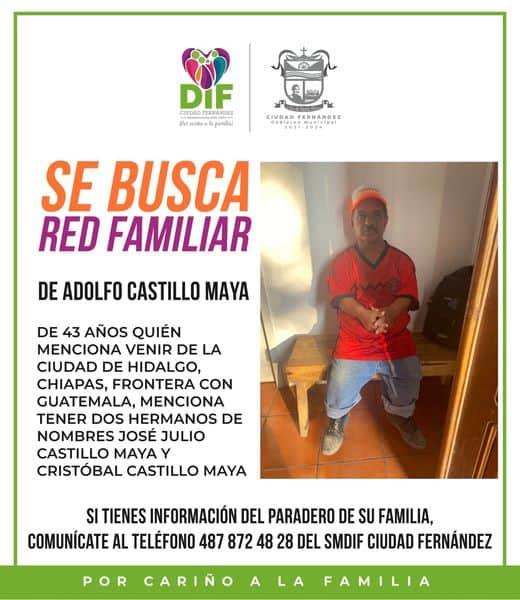 Buscan a familiares de un chiapaneco