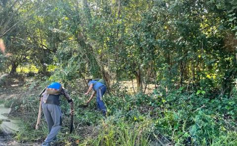 La SCT limpió tramo de Atlapexco
