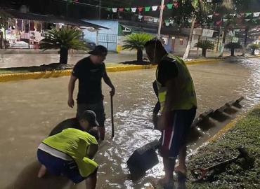 Protección Civil realizó desazolve de cunetas y alcantarillas 