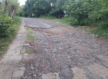 Calles intransitables en Tampacán