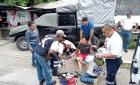 Dos heridos en accidente de motocicleta