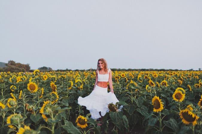 Campos girasoleros atractivos a turistas