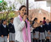 Karina Quintero  Visitó San Vicente 