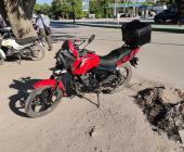 Herido al chocar un motociclista       