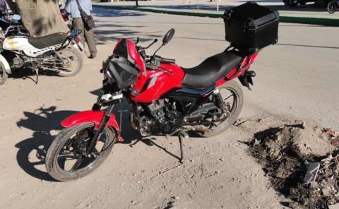 Herido al chocar un motociclista       
