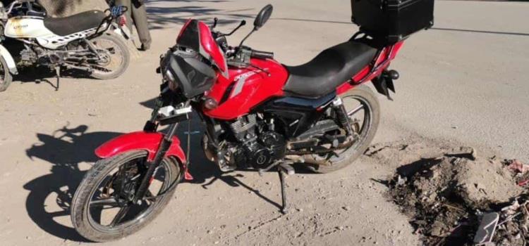 Herido al chocar un motociclista       