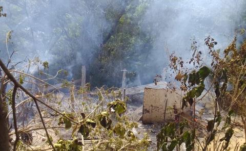 Pérdida total en Incendio en Manchoc