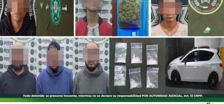 Hubo doce detenidos con estupefacientes