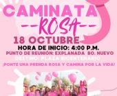 Invitan a participar en la caminata Rosa 