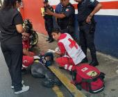 Motociclista se accidentó 