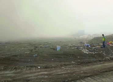 Nube de humo afectó a Valles