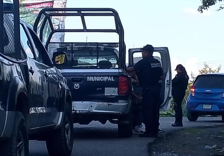 Agresivo sujeto fue arrestado