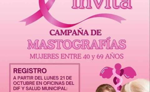 Realizarán campaña de mastografías 
