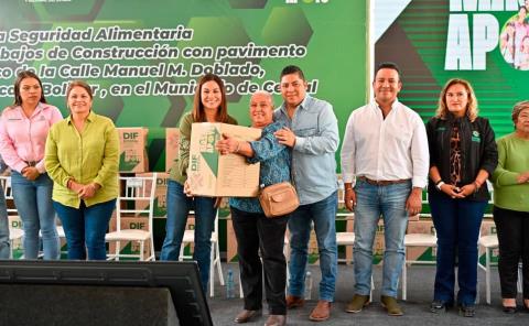 Entregaron productos alimentarios a Cedral

