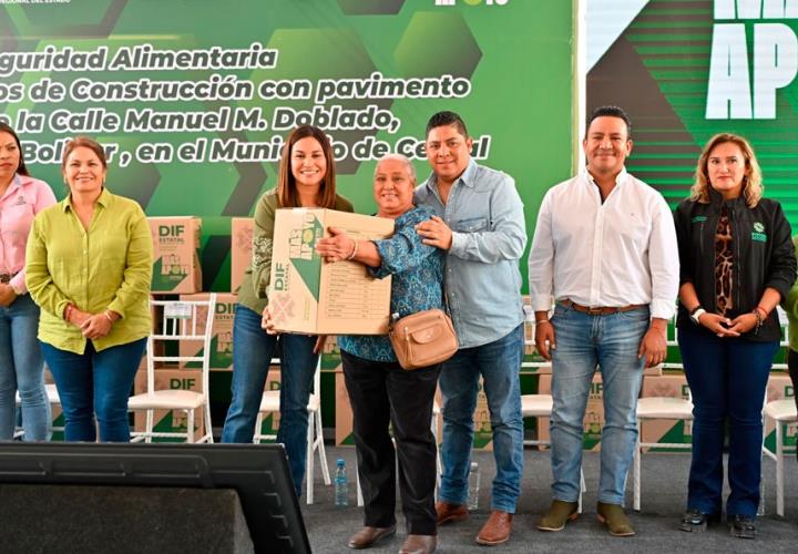 Entregaron productos alimentarios a Cedral