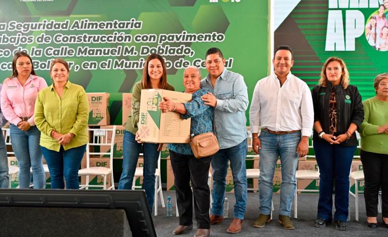 Entregaron productos alimentarios a Cedral