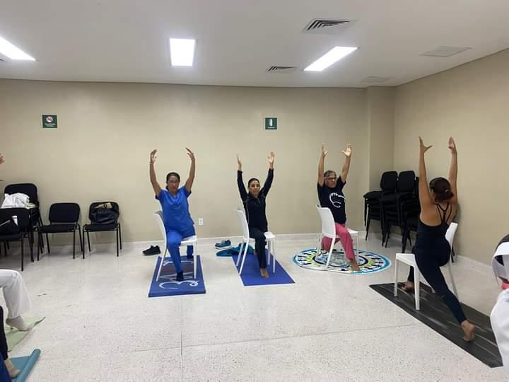 Hicieron yoga en Hospital General