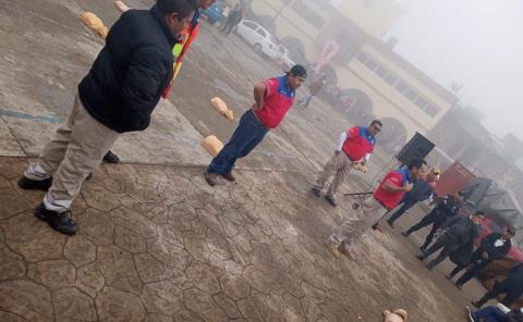 Halcones dieron curso de primeros auxilios 
