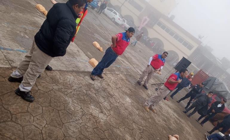 Halcones dieron curso de primeros auxilios 