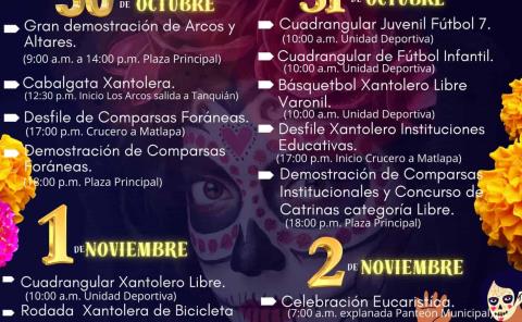 Presentan actividades para las fiestas xantoleras