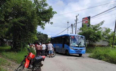 Estudiante herido en accidente