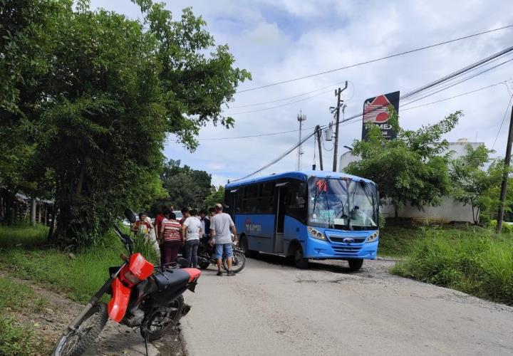 Estudiante herido en accidente