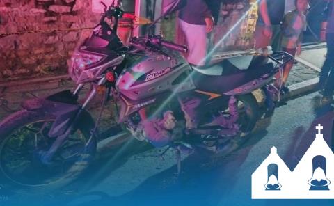 Motociclista se accidentó
