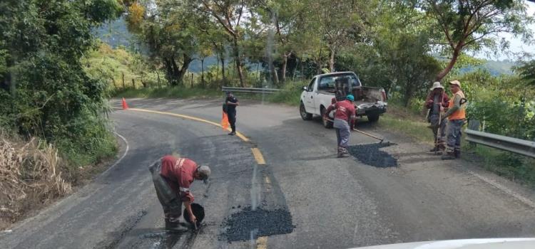 Dieron mantenimiento a la carretera federal  