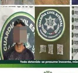 Traía marihuana; fue detenido

