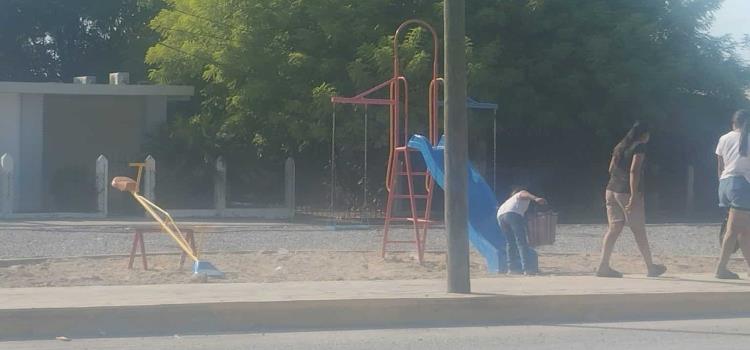 Parque de Tanquián un peligro para niños