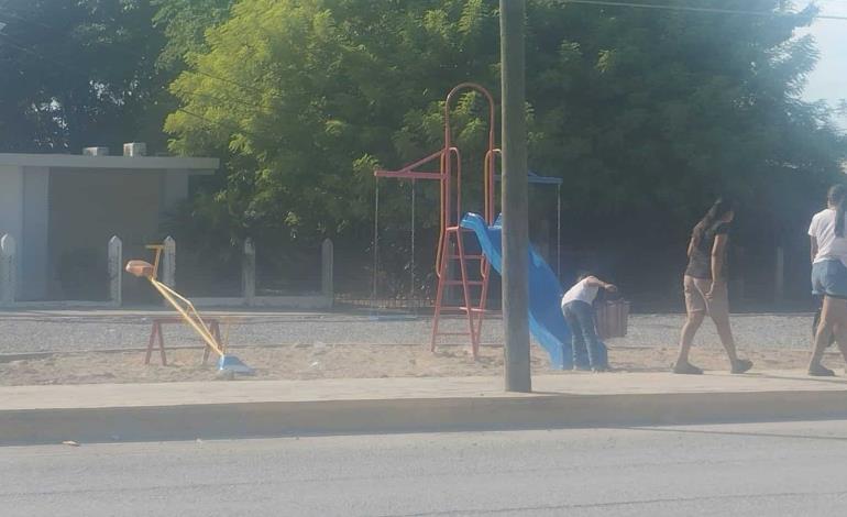 Parque de Tanquián un peligro para niños