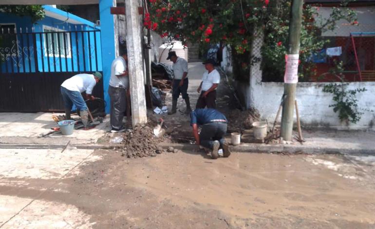 Precaución por trabajos en las tuberías hidráulicas